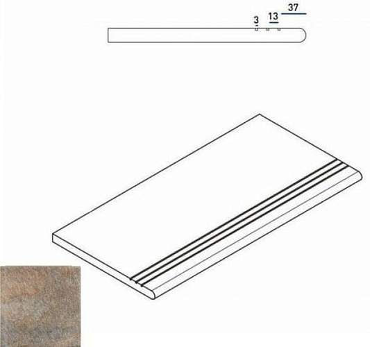 Ступень District Emerald Gradino Round Grip Dx Закругл Левая 620040000041 30x60