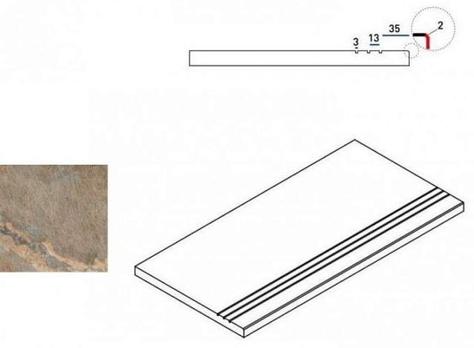 Бортик Magnetique Dark Bor. Grip 620090000221 30x60