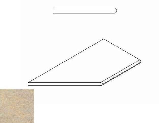 Бортик District Sand Bor. Round Sx Закругл Левый 620090000251 30x60