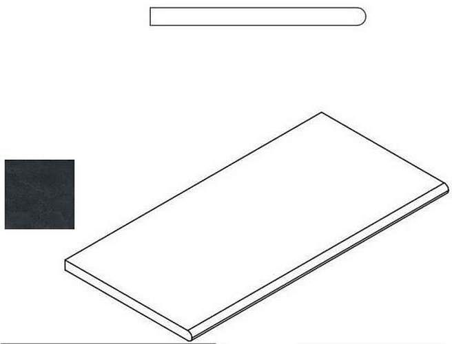 Бортик Materia Titanio Bor. Round 620090000413 30x60