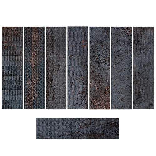 Costruire Metallo Nero Strong Матовый Керамогранит 30x120