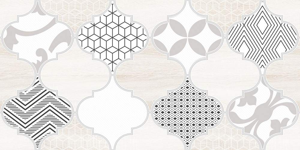 Декор 1 Мореска Бежевый 1641-8625 20х40