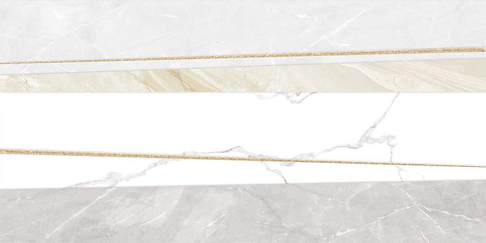 Декор Bayron Gold DW9BAO55 Глянцевая 25x50