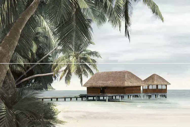 Ailand Голубой PWA11ALD4 Панно из 2 штук Глянцевое 40x60