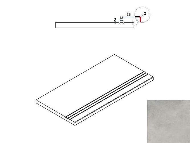 Бортик Millennium X2 Silver Grip 620090000747 30x60