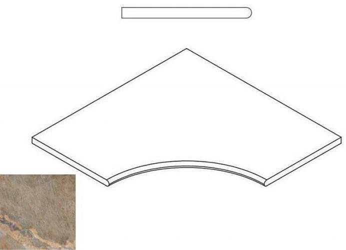 Бортик Magnetique Dark Bor. Ang.Round 30 Угл Закругл 620090000211 60x60