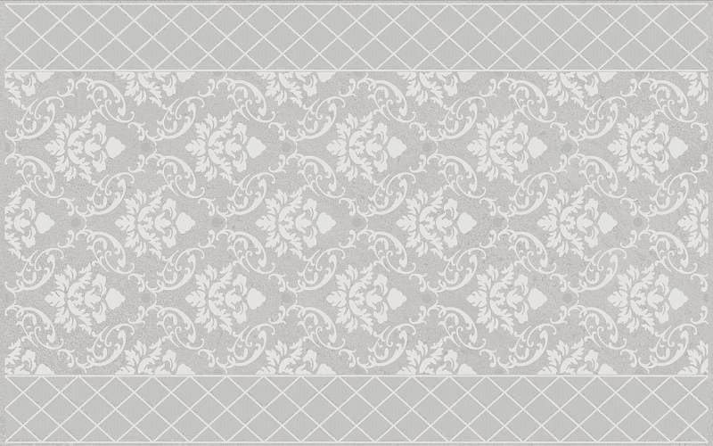 Декор Мотиво AZ\A053\6424 Серый Светлый Глянцевый 25x40