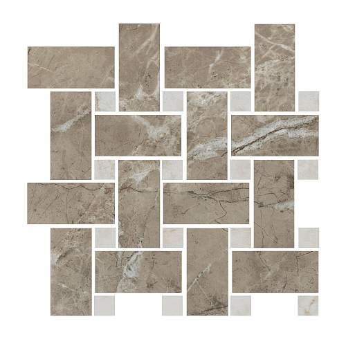 Декор Серенада T038\SG6541 Мозаичный Бежевый Тёмный Лаппатированный 32x32