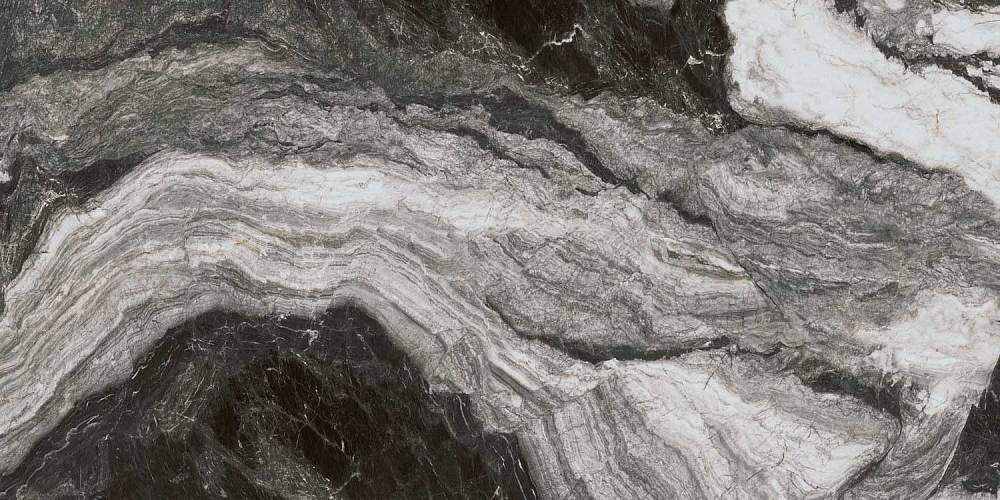 Ониче Белый Черный Лаппатированный SG595902R Керамогранит 119,5x238,5