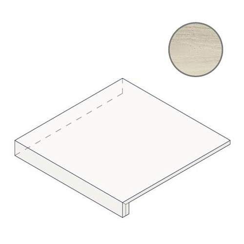 Ступень угловая левая Charme Advance Silk Grey Scal.160 Ang.Sx Nat 620070002026 33x160