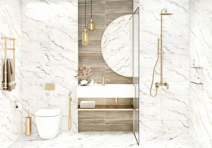 Detroit Calacatta Gold WT9DET11 Глянцевая 24,9x50