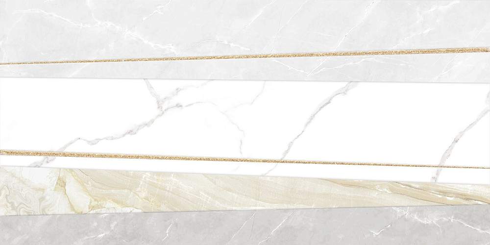 Декор Bayron Gold DW9BAO55 Глянцевая 25x50