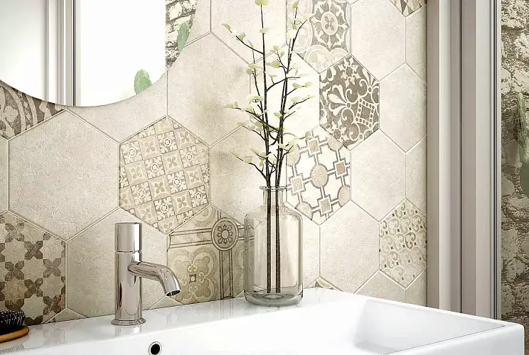 Hexatile Cement Sand 22095 17,5x20