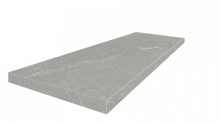 Ступень угловая Лугано Сильвер Левая / Lugano Silver 33x90