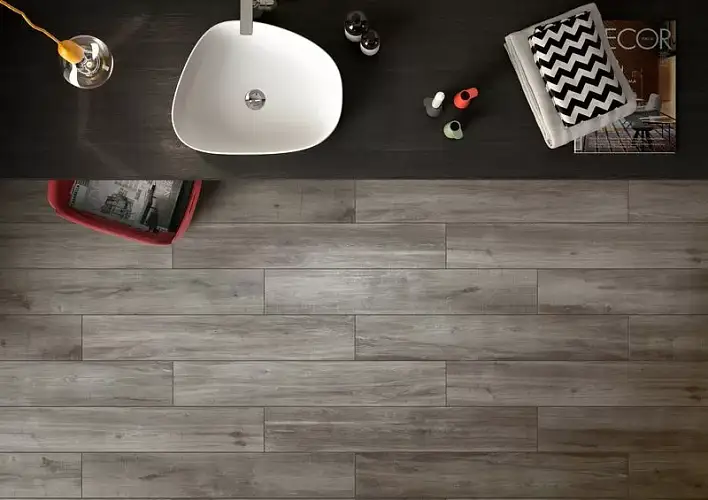 Aspenwood Серый Матовый 10 мм R10A K945693R Керамогранит 20x120