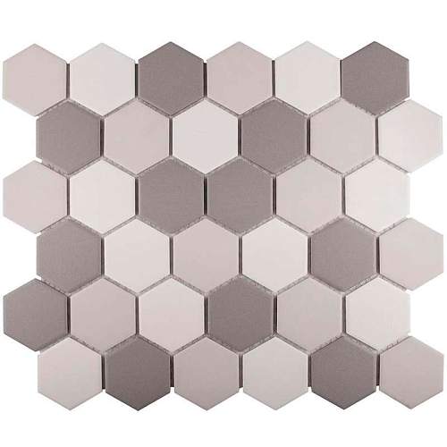 Мозаика Hexagon small Grey Mix Antislip, 32,5x28,2