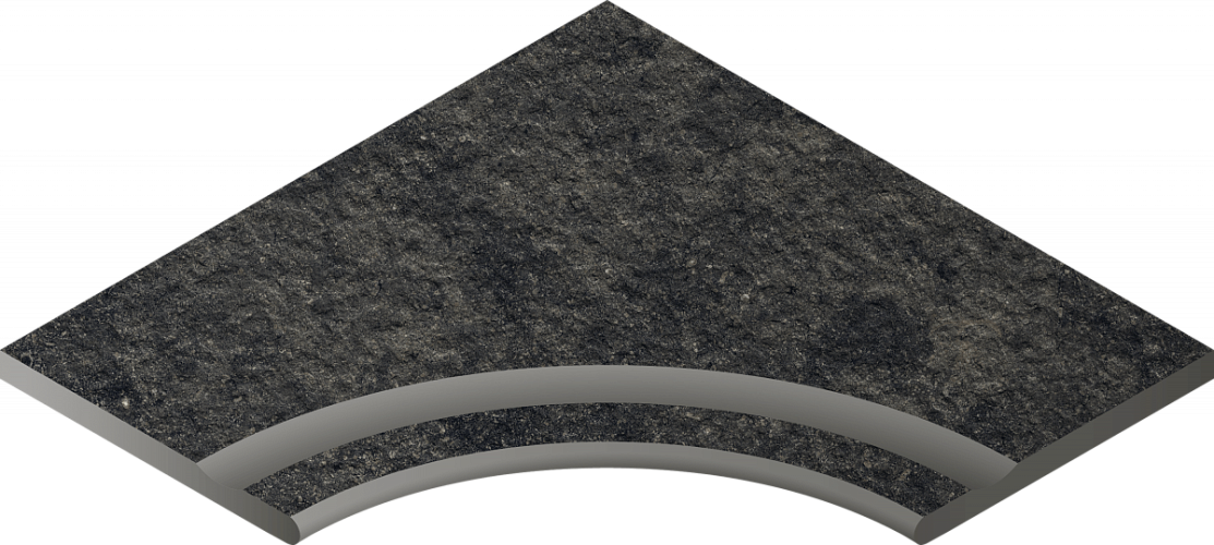 Бортик Room Black Svasato Ang.Round 30 С выемкой Угл Закругл 620090000662 60x60