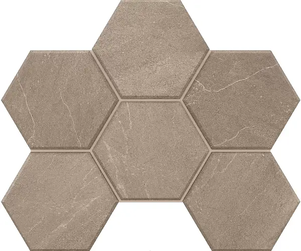 Мозаика Gabbro GB02 Hexagon Неполированная (5х5) 25x28,5