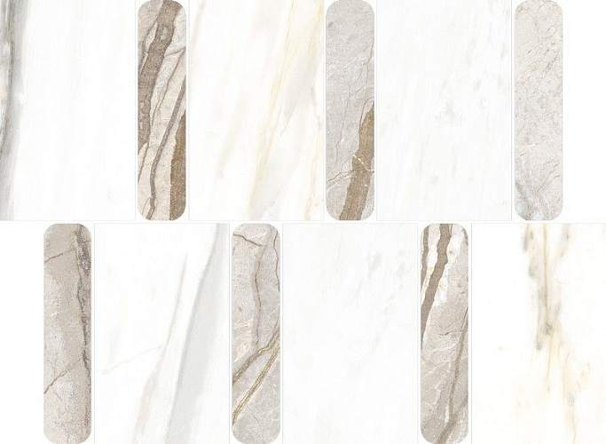 Декор-мозаика Stellaris Ivory Mosaico Argan 600110000978 26,9x36,8