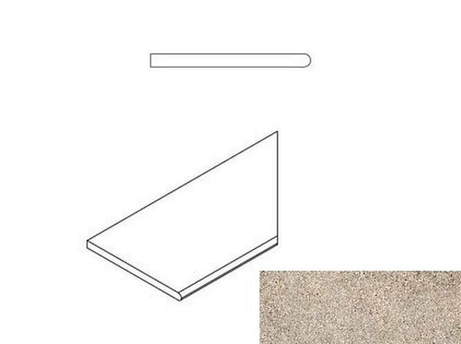 Бортик Everstone Desert Bor. Round Dx Закругл Правый 62009000063230x60