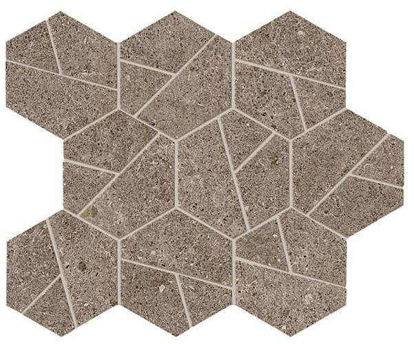 Мозаика Boost Stone Taupe Mosaico Hex A7CX 25x28,5