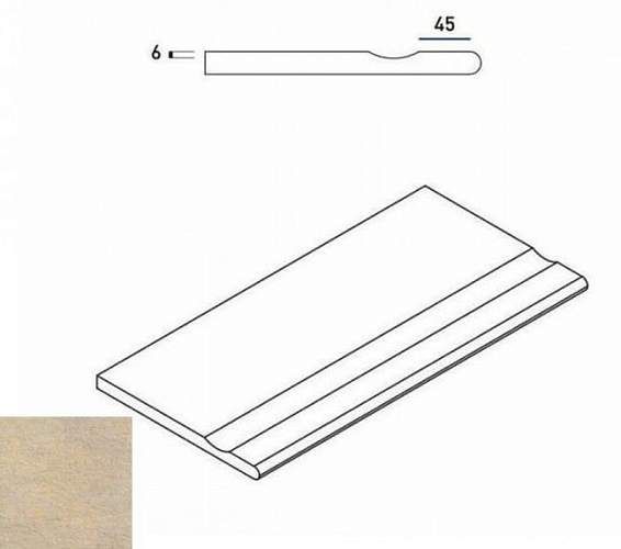 Бортик District Sand Bor. Svasato Round С выемкой Закругл 620090000246 30x60