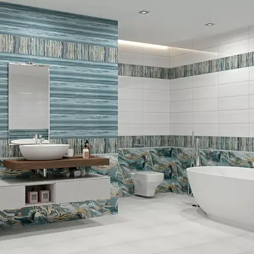 Декор Tori Серый DWU11TOR727 Глянцевый 20x60