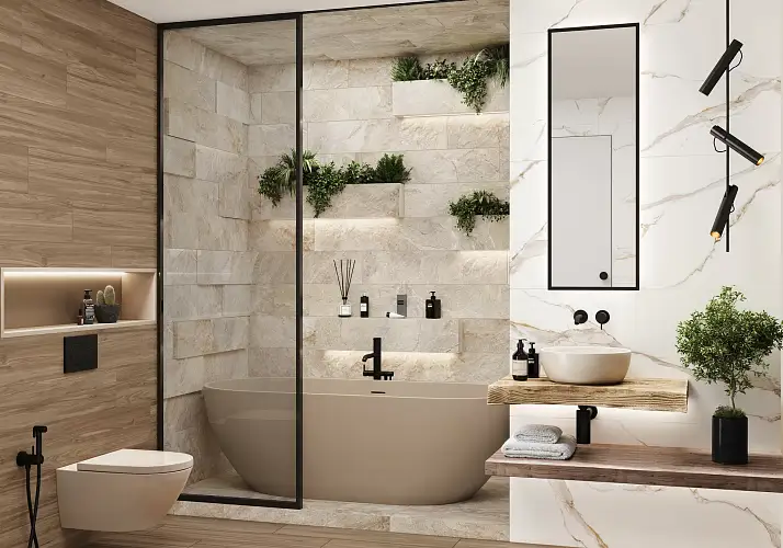 Santorini Black GP2090SNN99L Лаппатированный Керамогранит 20x90