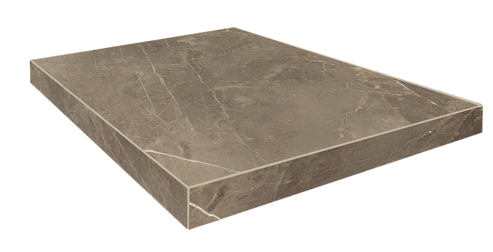 Ступень угловая правая Портофино Серый / Portofino Grigio Scal.90 Ang.Dx 33x90