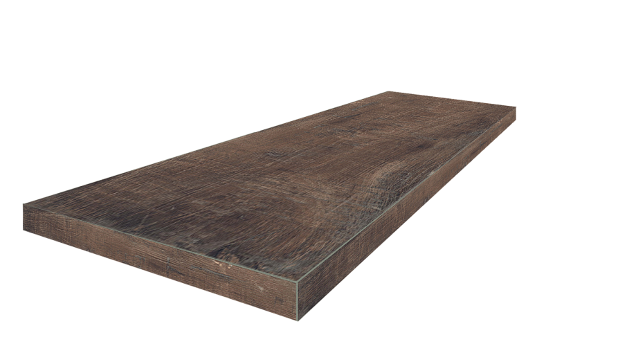 Ступень угловая Брента Браун Левая / Brenta Brown 33x90