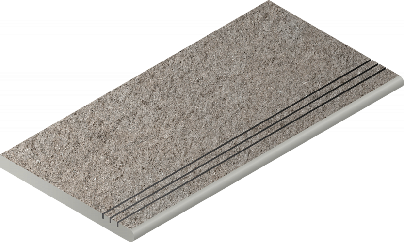 Ступень фронтальная закруглённая Discover X2 Grey Gradino Round Grip 620040000155 30x60