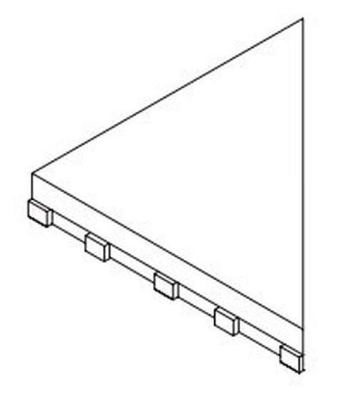 Решётка для бассейна Griglia Frame 20 Sx Grip 25x25