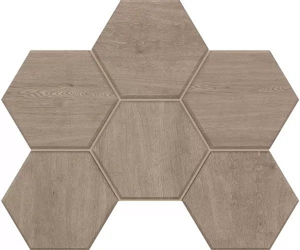 Мозаика Classic Wood CW02 Hexagon Неполированная 25x28,5