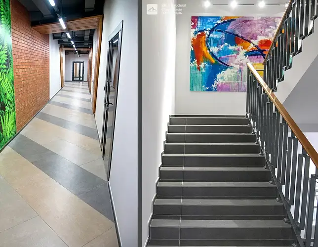 Граните Стоун Цемент Светло-бежевый SR Структур Рект Керамогранит 59,9x120