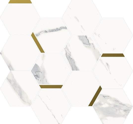 Декор-мозаика Stellaris Statuario White Mosaico Chic 620110000220 26,9x36,8
