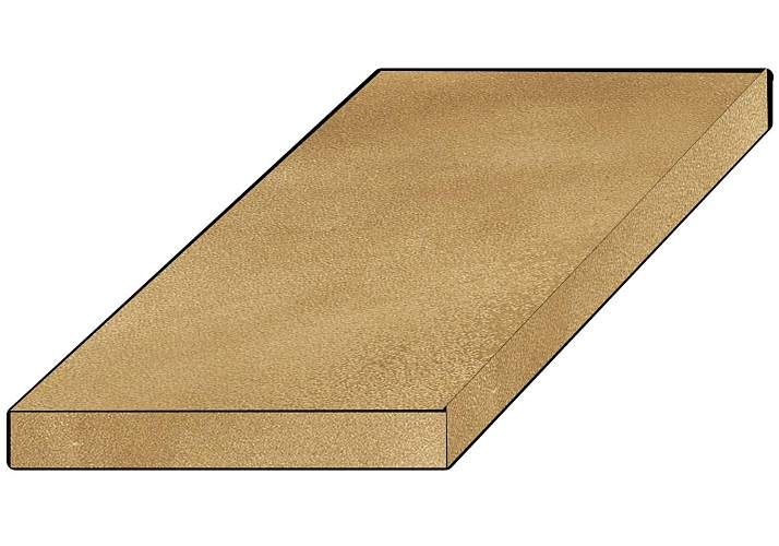 Ступень угловая левая Линтате Голден / Linate Golden Scal.90 Ang.Sx 33x90