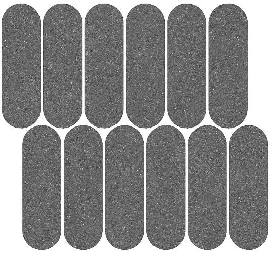 Декор Джиминьяно ID147 Наборный Антрацит Матовый 30x32