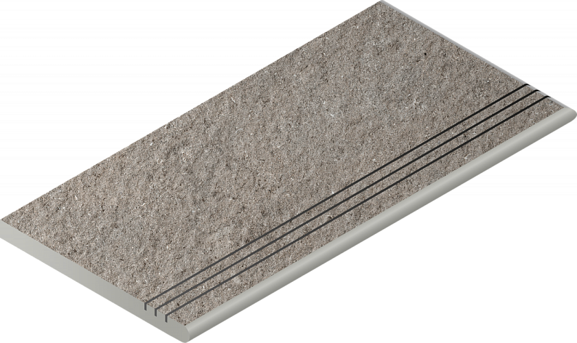 Ступень угловая правая закруглённая Discover X2 Grey Gradino Round Grip 620040000156 30x60