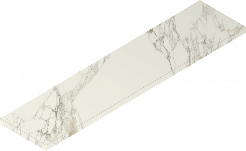 Ступень угловая левая Charme Deluxe Arabescato White Scal.120 Ang.Sx Cerato 620070001614 33x120