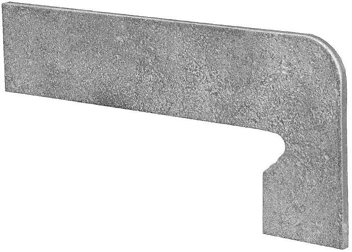 Плинтус Для Ступеней Vega 319 Gris, Правый R9 Глянцевый 17,5x39,5