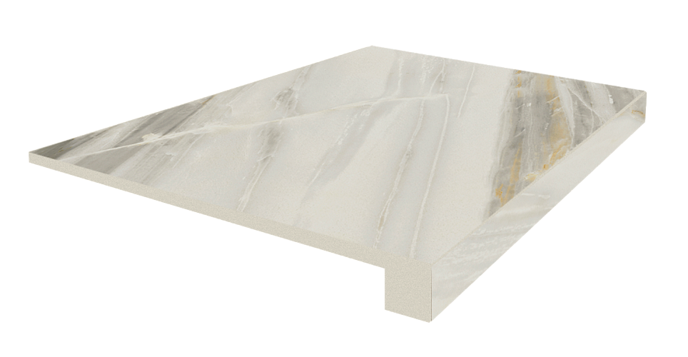 Ступень фронтальная Флоренция Белый / Firenze Bianco Scal.90 Front 33x90