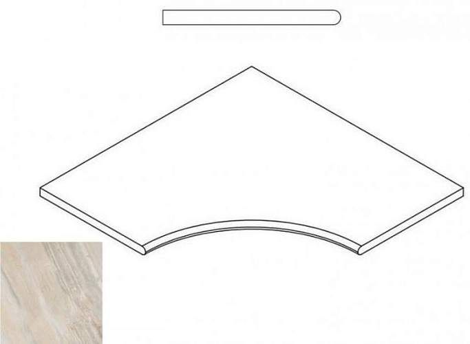 Бортик Magnetique White Bor. Ang.Round 30 Угл Закругл 620090000197 60x60