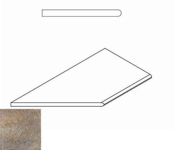 Бортик District Emerald Bor. Round Sx Закругл Левый 620090000265 30x60