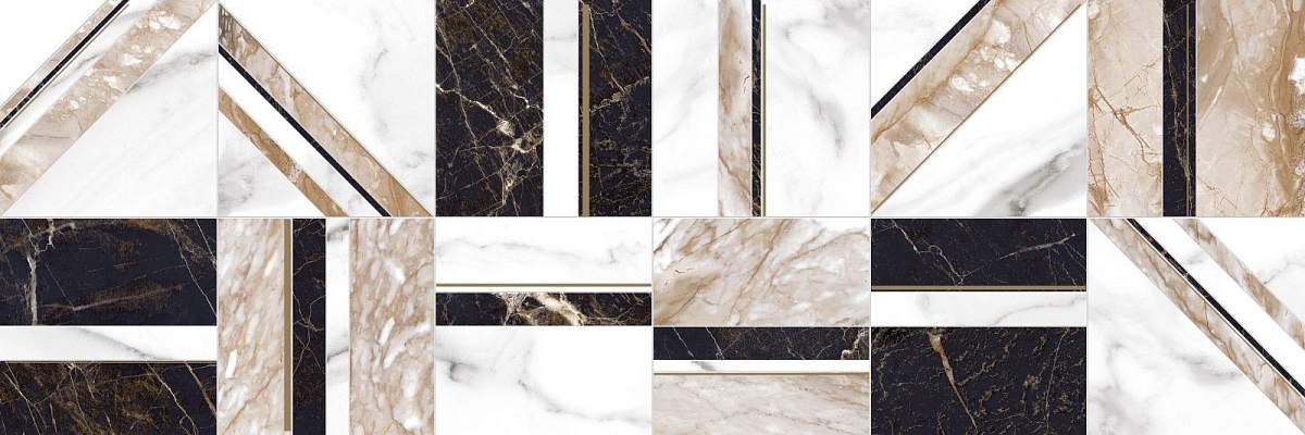 Декор Wild Chic Коричневый 25x75