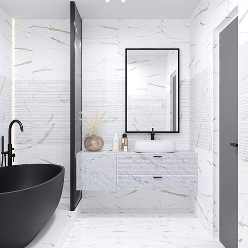 Коллекция Eurotile Statuario Gold 30x60
