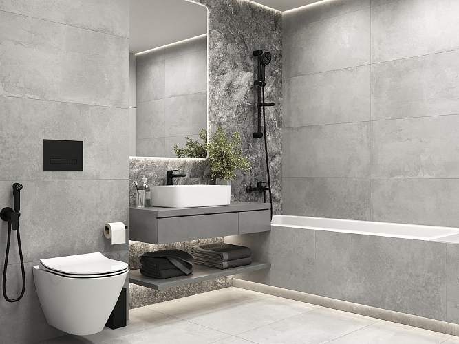 Energy Светло-Серый A17687 Матовый Керамогранит 44,8x89,8