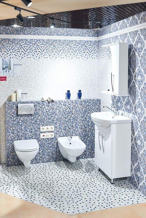 Гламур 2С голубой микс Керамогранит 27,5x40