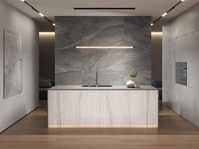 Elemento 17543 светло-серый ректификат Керамогранит 60x120