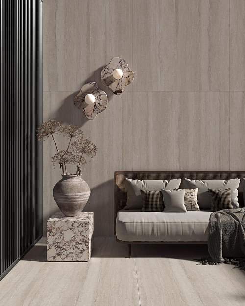 Travertine Vein Beige Матовый Керамогранит 120x180