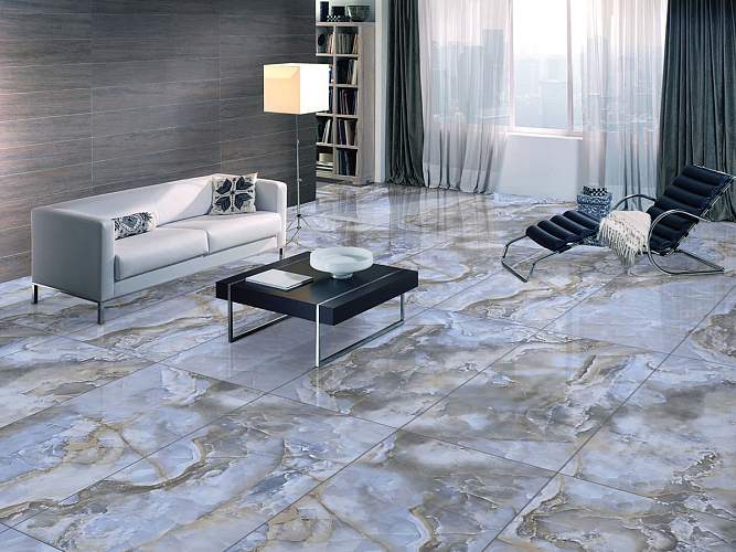 Honey Onyx Blue Polished 60х60